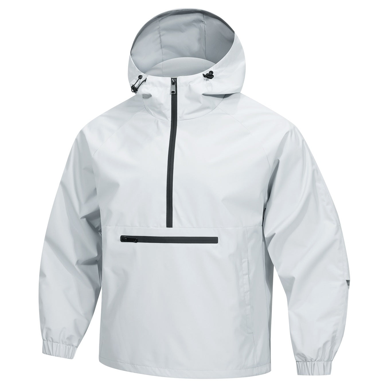 Men's Korean-style Loose Half-zip Hooded Sweater Jacket