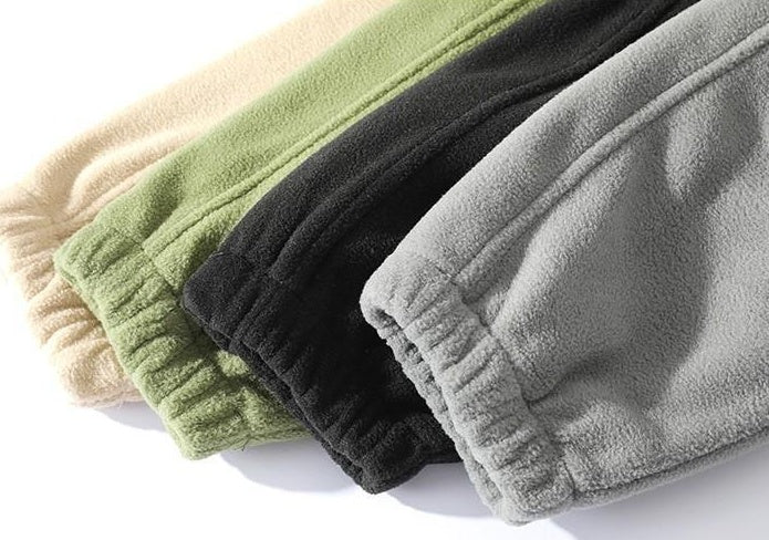 Hong Kong Style White Fleece Zip-Up Leather Jacket