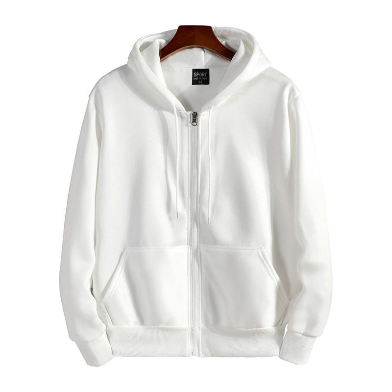 Cotton Outer Hooded Zip Sweater Jacket