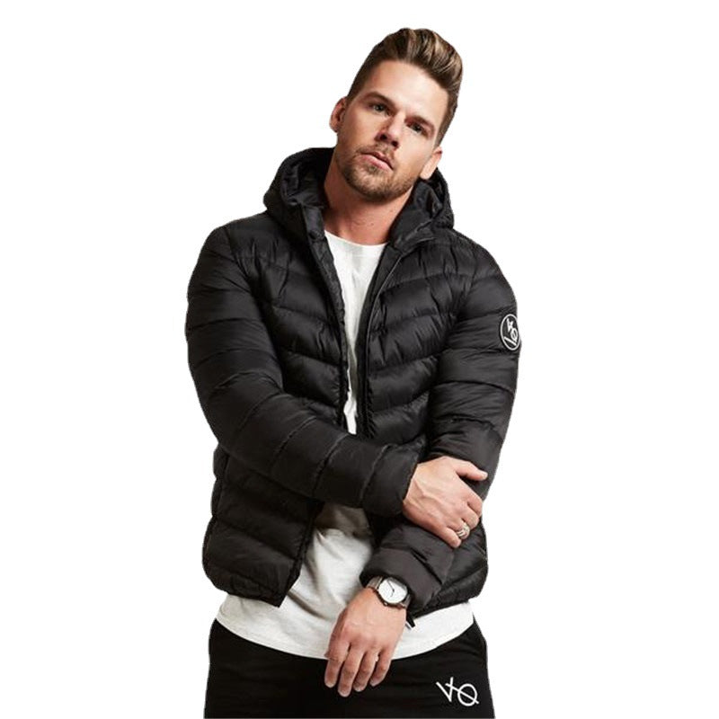 Muscle Fitness Men's Hooded Zip Jacket