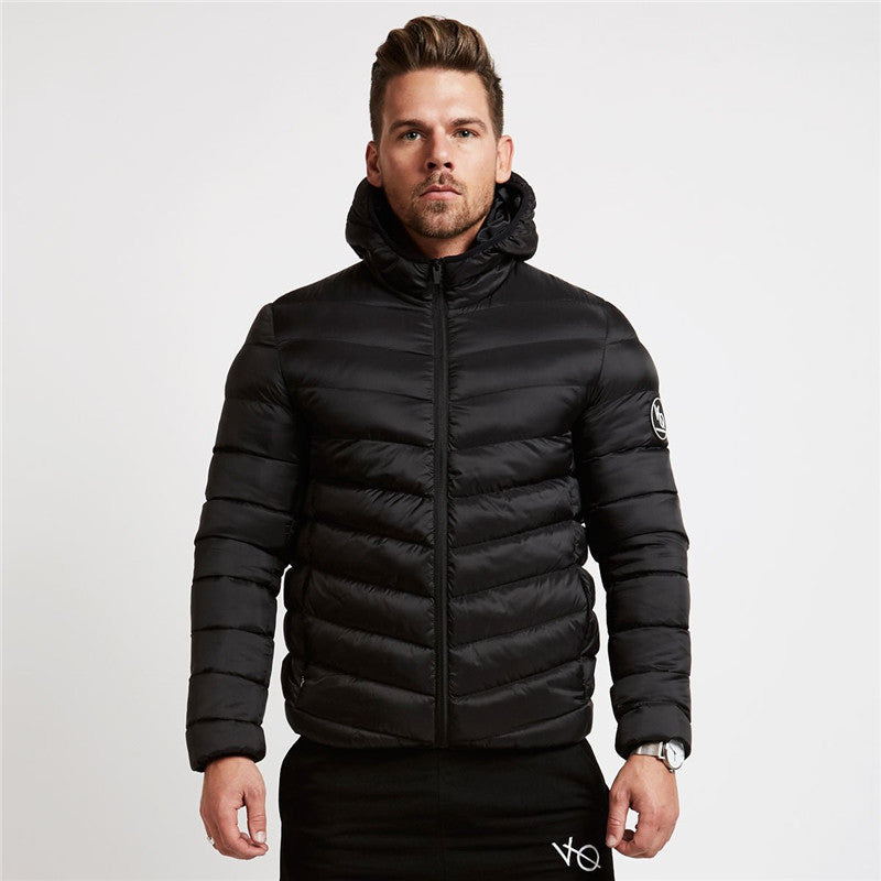 Muscle Fitness Men's Hooded Zip Jacket