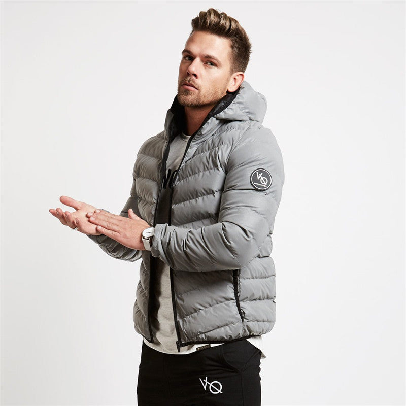 Muscle Fitness Men's Hooded Zip Jacket