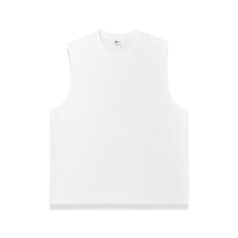 Technology Quick-drying Breathable Round Neck Solid Color Basic Loose Underwaist Tank Neutral
