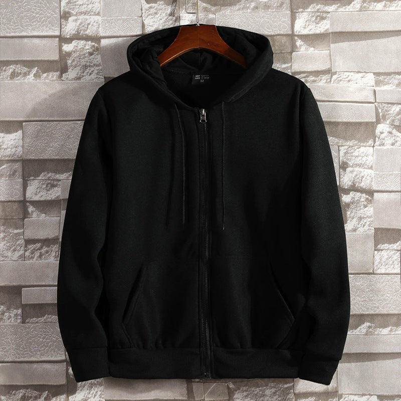 Cotton Outer Hooded Zip Sweater Jacket