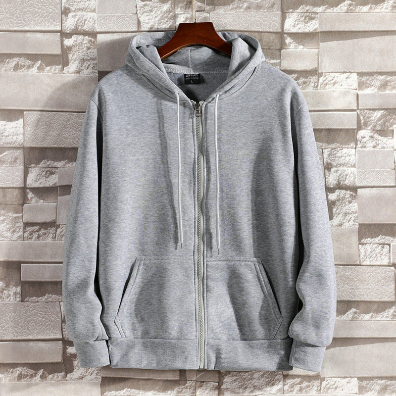 Cotton Outer Hooded Zip Sweater Jacket