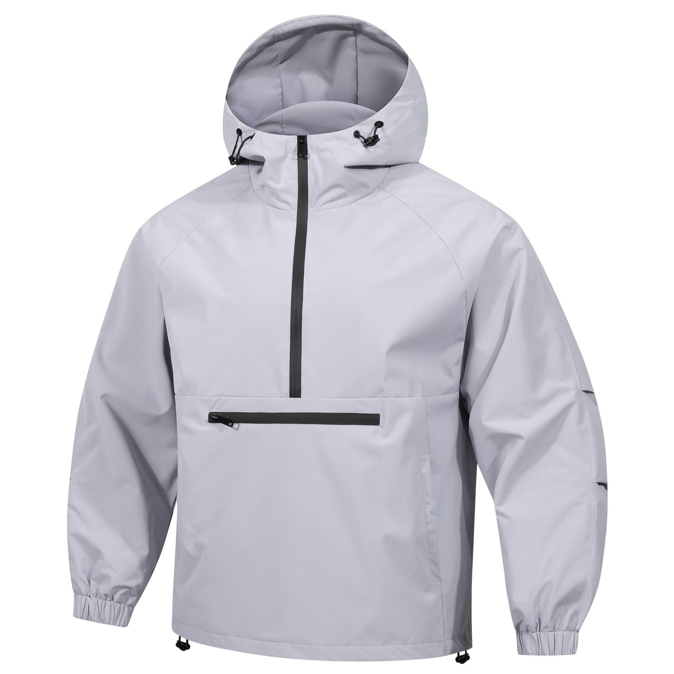 Men's Korean-style Loose Half-zip Hooded Sweater Jacket